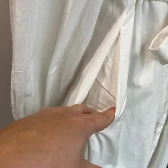 Free People White Charlie Belted Shirtdress Size XS - Picture 9 of 14